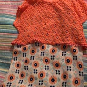 cute 2 piece top set